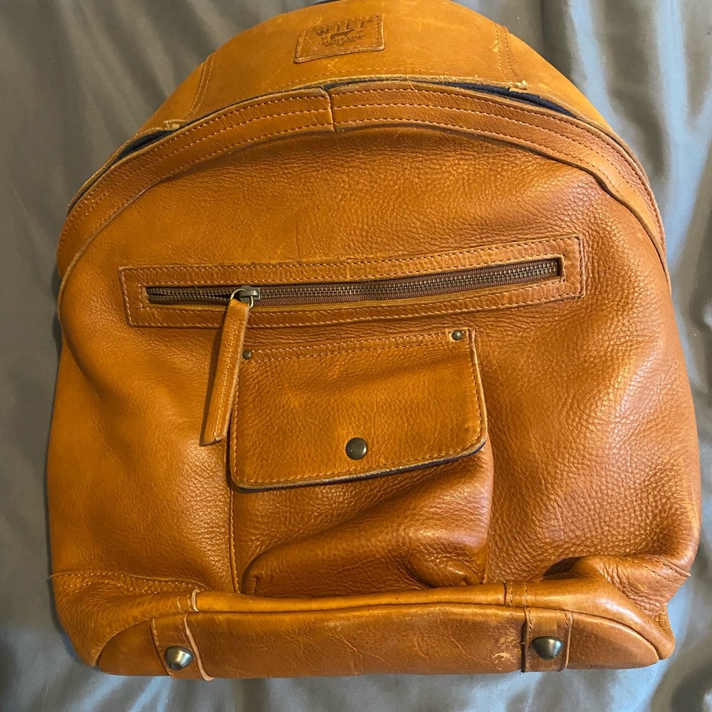 Tan leather Will backpack